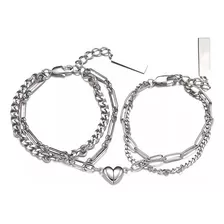 Pulsera Pareja Con Imán, 2 Piezas, Declaración De Amor Largo 19 Cm