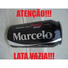 Lata Coca Cola Zero Vazia Com Nome - Marcelo