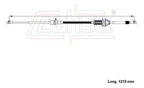 Cable Selector Velocidades Para Ford F-250 2002 4.6l Cahsa Foto 2