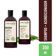 Shampoo + Acondicionador Cañamo 350ml Naturaloe