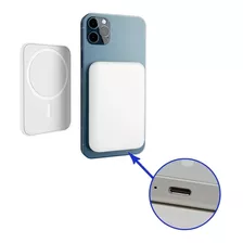 Cargador Genérica Battery Pack Power Bank Magsafe Carregador Por Indução Portátil Para AppleiPhone Portátil Blanco