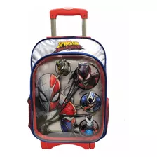 Spiderman Venom Mochila Ruz Original Con Carro Llantas Venon