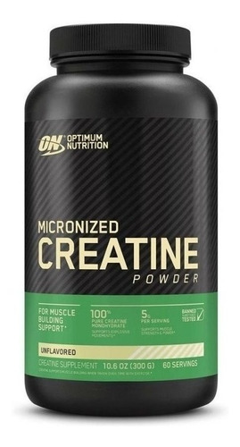 Suplemento En Polvo Optimum Nutrition  Micronized Creatine Powder Creatina Monohidratada En Pote De 300g