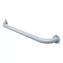 Alça Barra De Apoio Tubular Banheiro Idoso Mali 40cm Branca Cor Branco