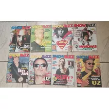 Lote Com 8 Revistas Show Bizz 125, 127, 128, 129, 131, 132, 