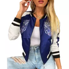 Campera Bomber Importada Bordada Tokio