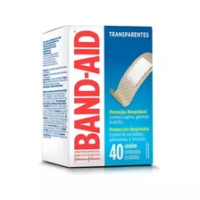 Curativo Transparente Band-aid 1,9cm X 7,6cm 40 Unidades