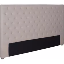 Respaldo Beige Boton 2 Plazas Homy