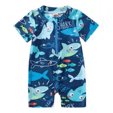 Traje De Baño, Bañador De Una Pieza, Bebé Niño, Shark