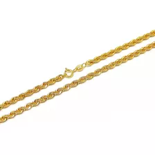 Corrente Colar Cordão Baiano Em Ouro 18k 40cm Cor Amarelo