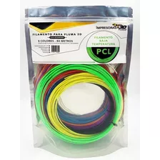 I3dp F394 Filamento Pluma 3d Pcl Baja Temperat 8 Colores 80m