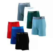 Kit 4 Cuecas Boxer Box Masculina Algodão Lisa - P M G Gg