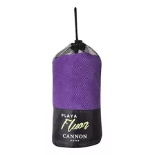 Toalla De Playa Cannon Fluor De Bolso Morado