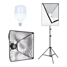 Softbox 50x70 Lâmpada Led 5700k 30w + Tripé 2m + Bag / Puluz