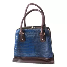 % Antigua Bolsa Tote Cuero Grabado Cocodrilo Handbag. $590a