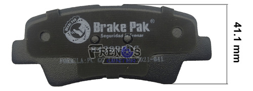 Pastilla Freno Tra Brake Pak Para Hyundai Sonata Foto 8