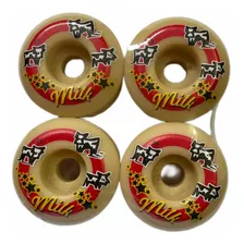 Roda Milk Skate 55 Mm 101a Red Circle Importada