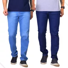 Kit 2 Calças Jeans Masculinas Com Lycra Elastano