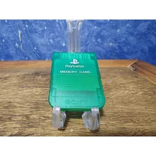Memory Card - Sony Playstation Ps1 - Translucido Verde