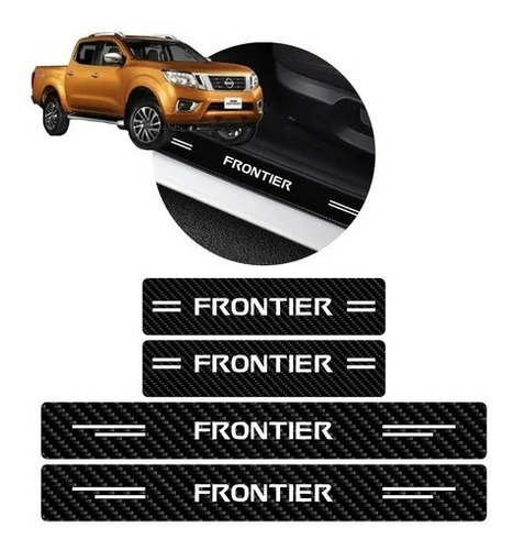 Sticker Proteccin De Estribos Puertas Nissan Frontier Foto 5