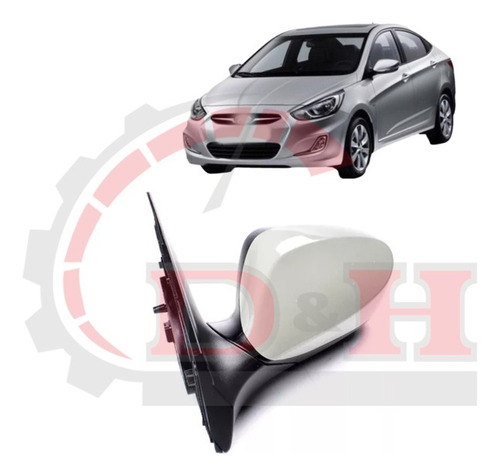 Espejo Lateral Izquierdo Hyundai Accent Rb 2011-2021 /1r Foto 2