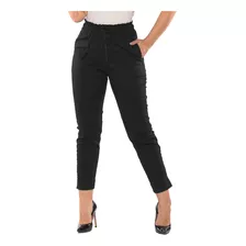 Calça Social Feminina Sarja Elastico No Cos Envio Imediato