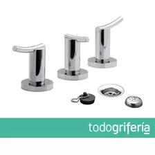 Griferia De Bidet 3 Agujeros Lever Cromo Fv Libby 295/39 Acabado Brillante