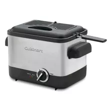 Freidora Cuisinart Compacta De Acero 1l Cdf-100p1 Gris