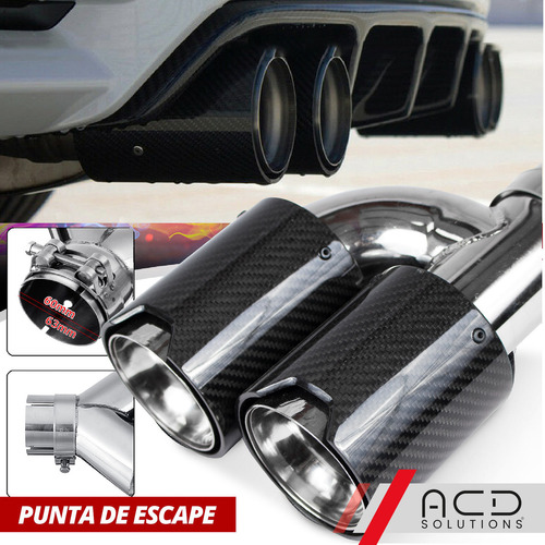 2 Puntas Escape Doble Fibra De Carbono Bmw M Acd Performance Foto 5