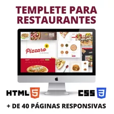 Template Html Para Restaurantes Com Mais De 42 Páginas Html