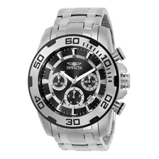 Reloj Invicta Pro Diver 22318 Acerado Silver Black Ejecutivo Color De La Correa Acero Color Del Bisel Negro/acero Color Del Fondo Negro