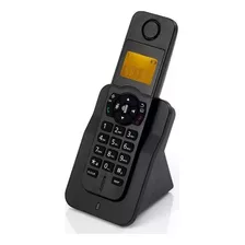 Teléfono Inalámbrico Con Contestador Automático, Iden Color Negro Con Gris