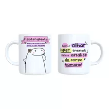 Caneca Xícara Personalizada Porcelana Flork Profissões Cores