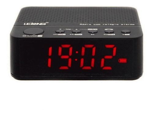 Radio Relógio Despertador Digital Alarme Bluetooth Fm