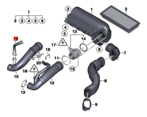 Manguera Turbo De Admisin De Aire Turbo Para Bmw Mini Coop Foto 8