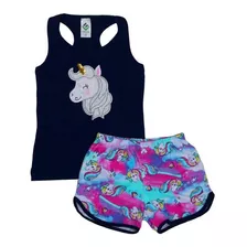 Kit Conjunto Infantil Barato Store Feminino 3 Conjuntinhos