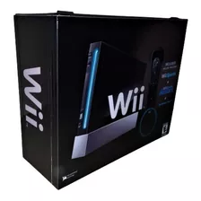 Caixa Vazia Nintendo Wii Preto De Madeira Mdf