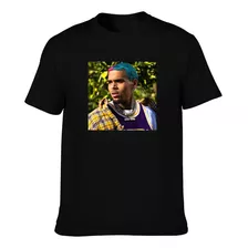 Camiseta Blusa Camisa Preta Chris Brown