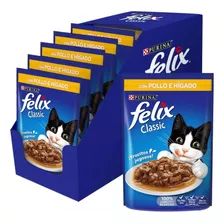 Pouch Purina Felix X 15 Pouch 85g Sobre Alimento Gato Caja