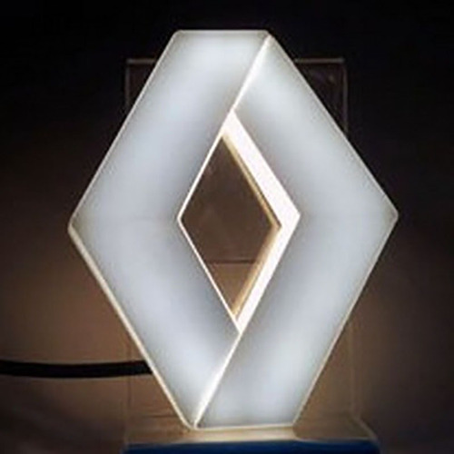 Led Emblema Para Renault Logo Led 4d 7.4*9.5cm Foto 2