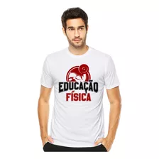 Camiseta Camisa Masculina Educação Física Profissões Branca