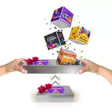 Caja Regalo Sorpresa Cubos Pop Up Saltarines Personalizables