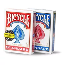 2 Baralhos Bicycle Standard - Azul E Vermelho (2 Unidades)