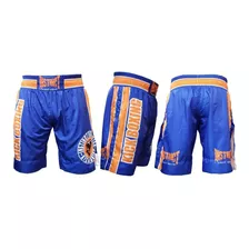 Short De Muay Thai - Kick Boxing - Marca Rihen - Mma Azul