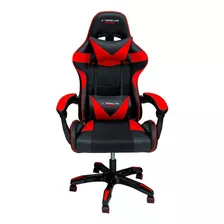 Cadeira Gamer ELG Drakon Couro Sintetico Vermelho E Preto