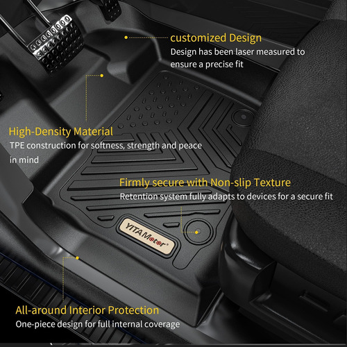 Yitamotor Floor Mats Compatible With - Honda Civic Coupe/se. Foto 3