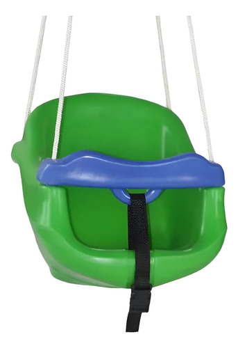 Balanço Infantil Para Crianças Com Trava De Segurança Cor Verde
