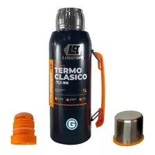 Termo Acero Inoxidable Lüsqtoff 1 Litro Negro Frio Calor Sta