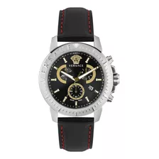 Versace Relojes Para Hombre Negro 45 Mm Nueva Colección Chro