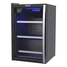 Visa Cooler Expositor Preto Venax 100l Porta De Vidro 110v